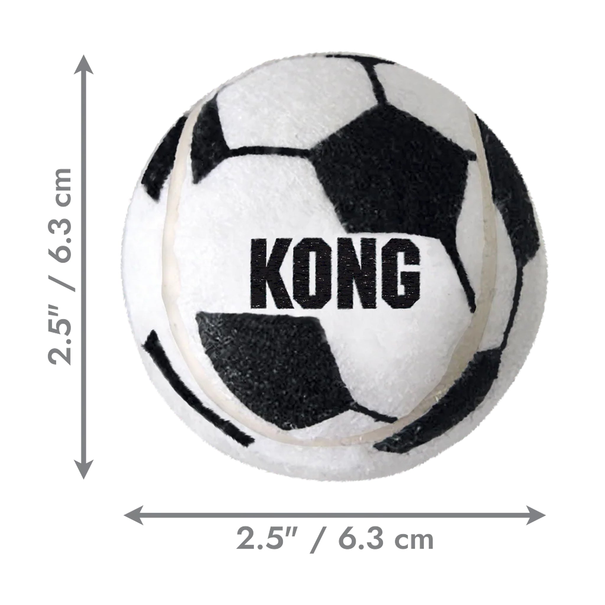KONG Sport Medium Soccer Balls 3pk