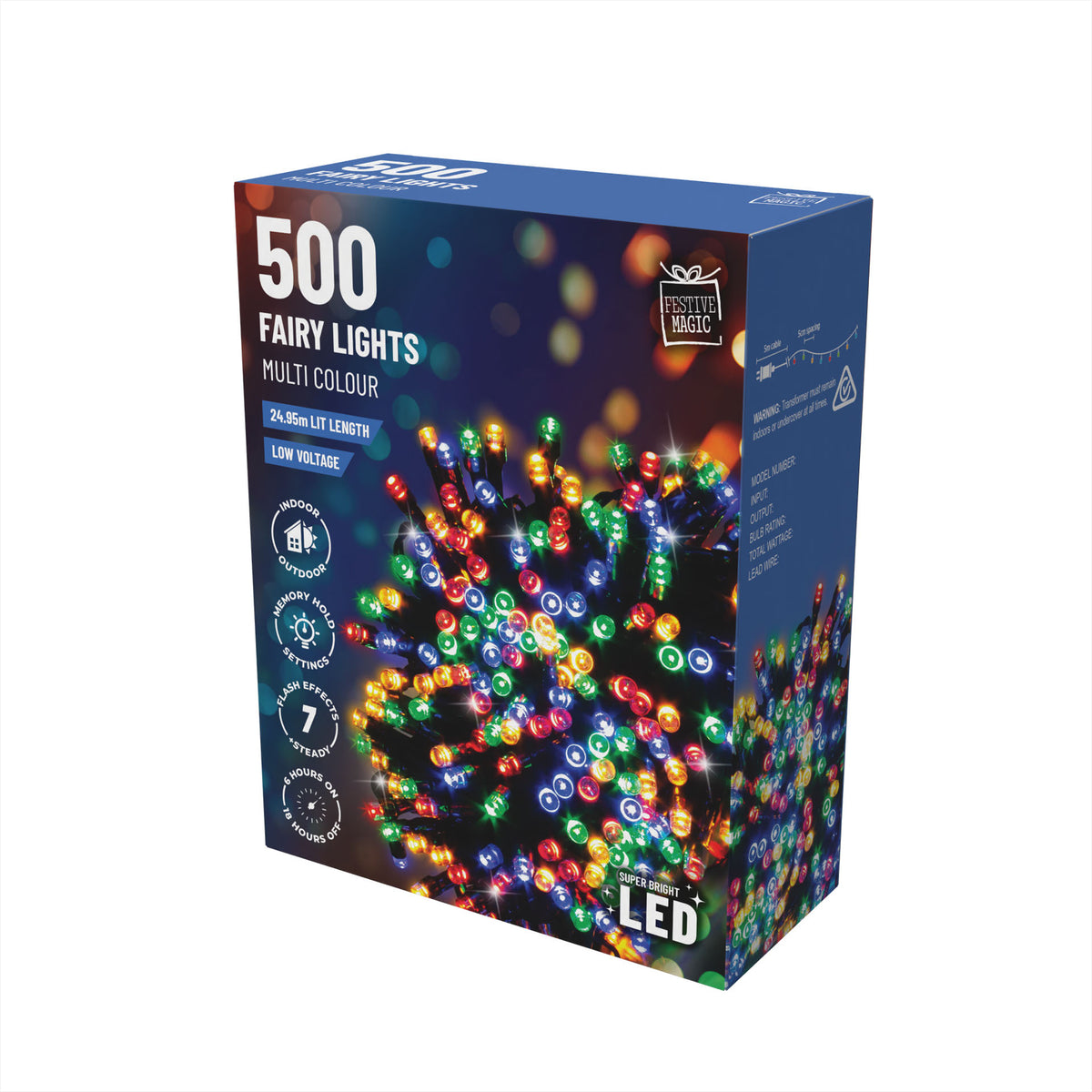 LED 500 Fairy Lights with Timer