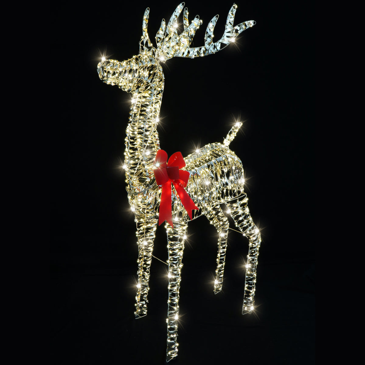 LED Metallic Twist Tall Reindeer 150cm