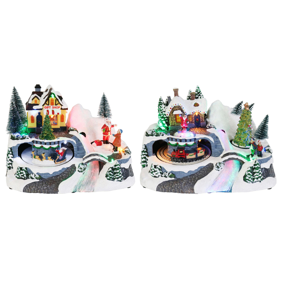LED Musical Village Scene Assorted
