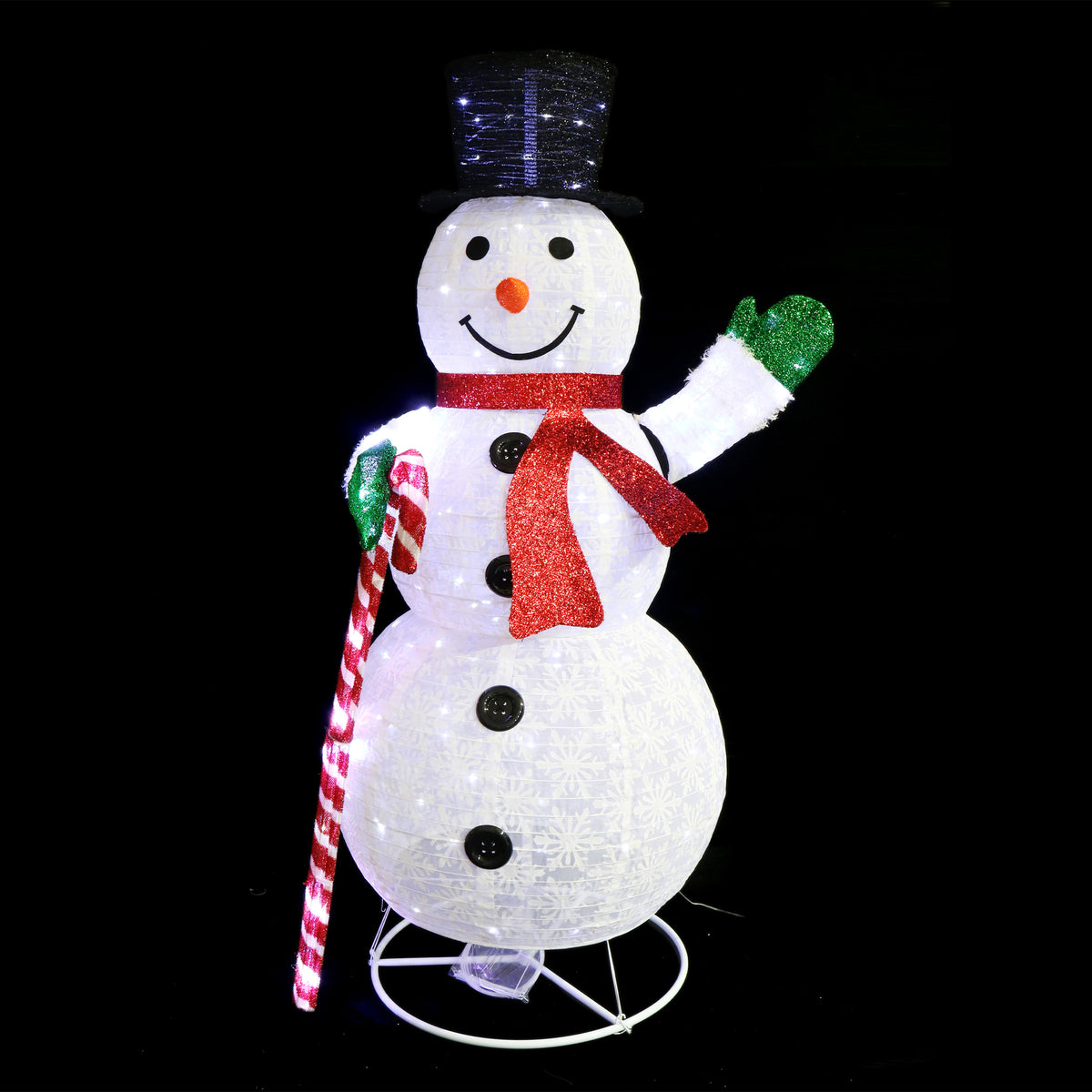 LED Pop Up Snowman Twinkle 180cm