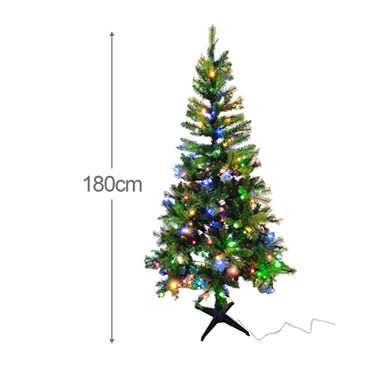 Pre Lit Green Christmas Tree 180cm 663 Tips