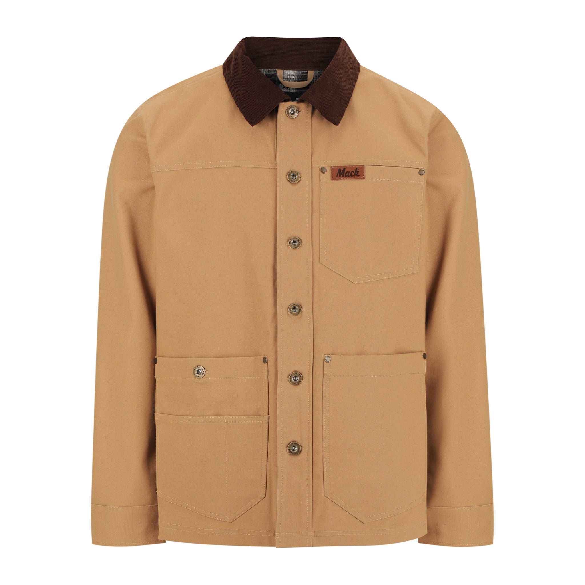 MACK Cotton Canvas Chore Coat Water Resistant Tan