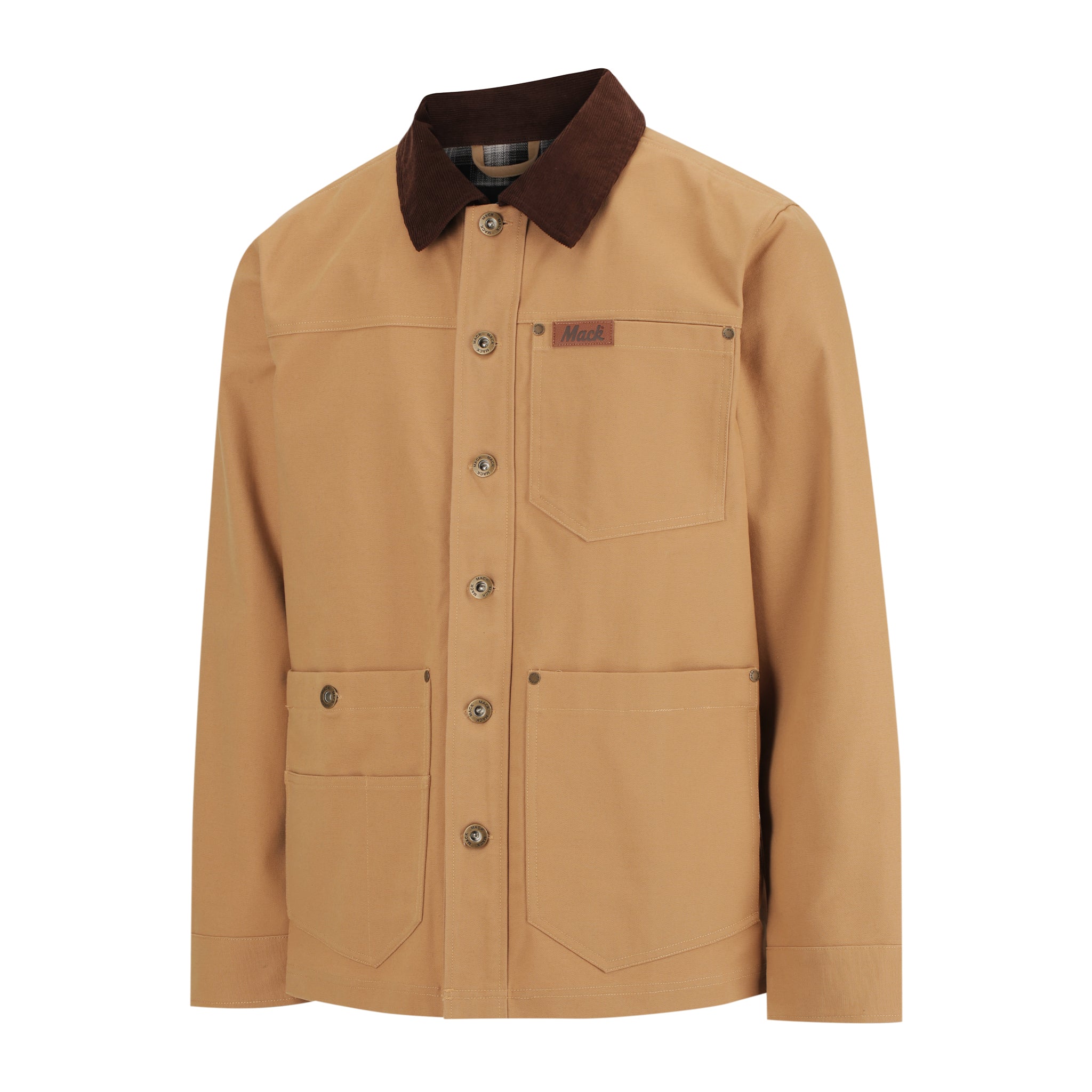 MACK Cotton Canvas Chore Coat Water Resistant Tan