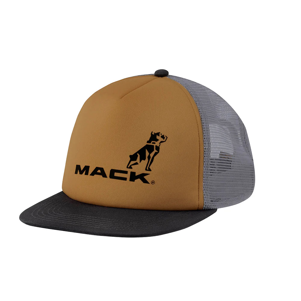 MACK Firm Flat Brim Foam Tri Colour Trucker