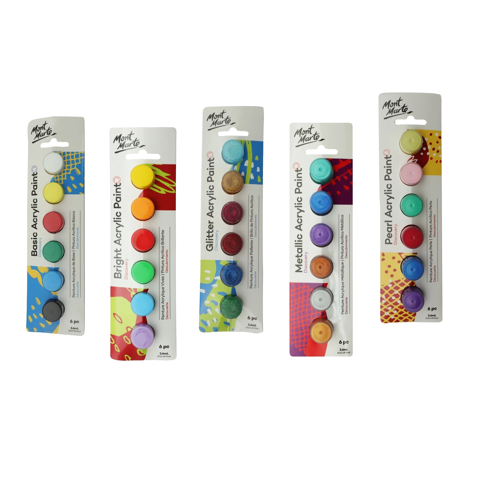 MONT MARTE Acrylic Paint 6pc  3.6ml