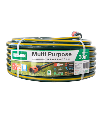 HOLMAN Multi Purpose Hose 18mm x 30m Fitted