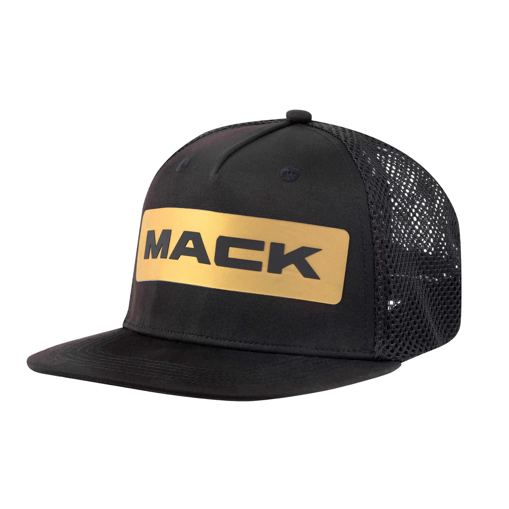 Mack Flat Brim Dart Trucker w Fitted closure