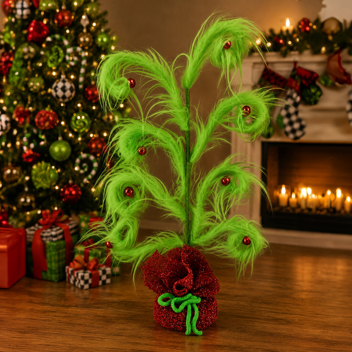 Mean Green Curly Tree 49cm