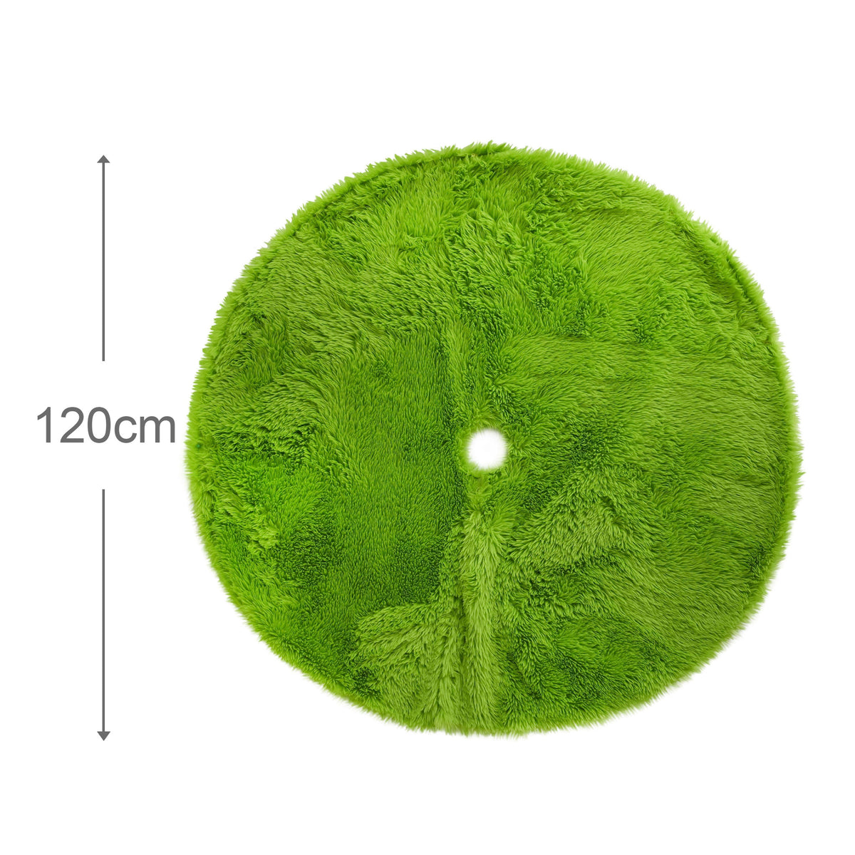 Mean Green Shaggy Tree Skirt 120cm