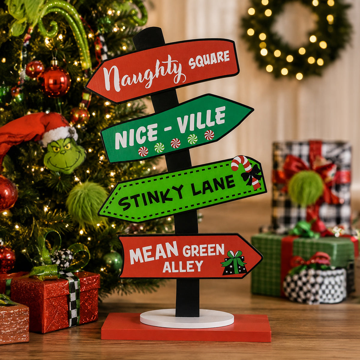 Mean Green Sign Post 60cm