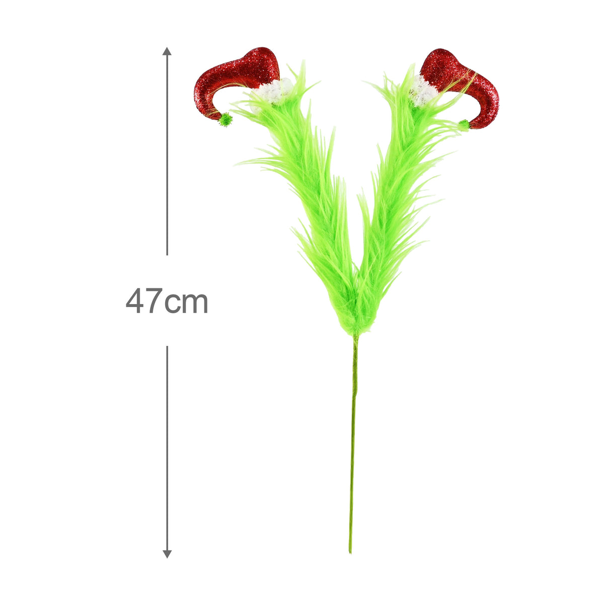 Mean Green Furry Elf Legs Pick 47cm Assorted