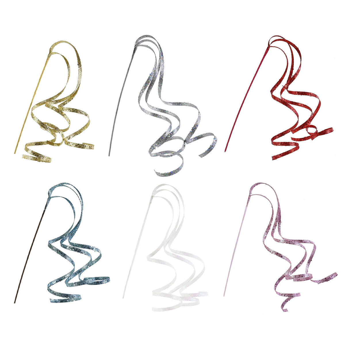 Metallic Spiral Pick 130cm Assorted