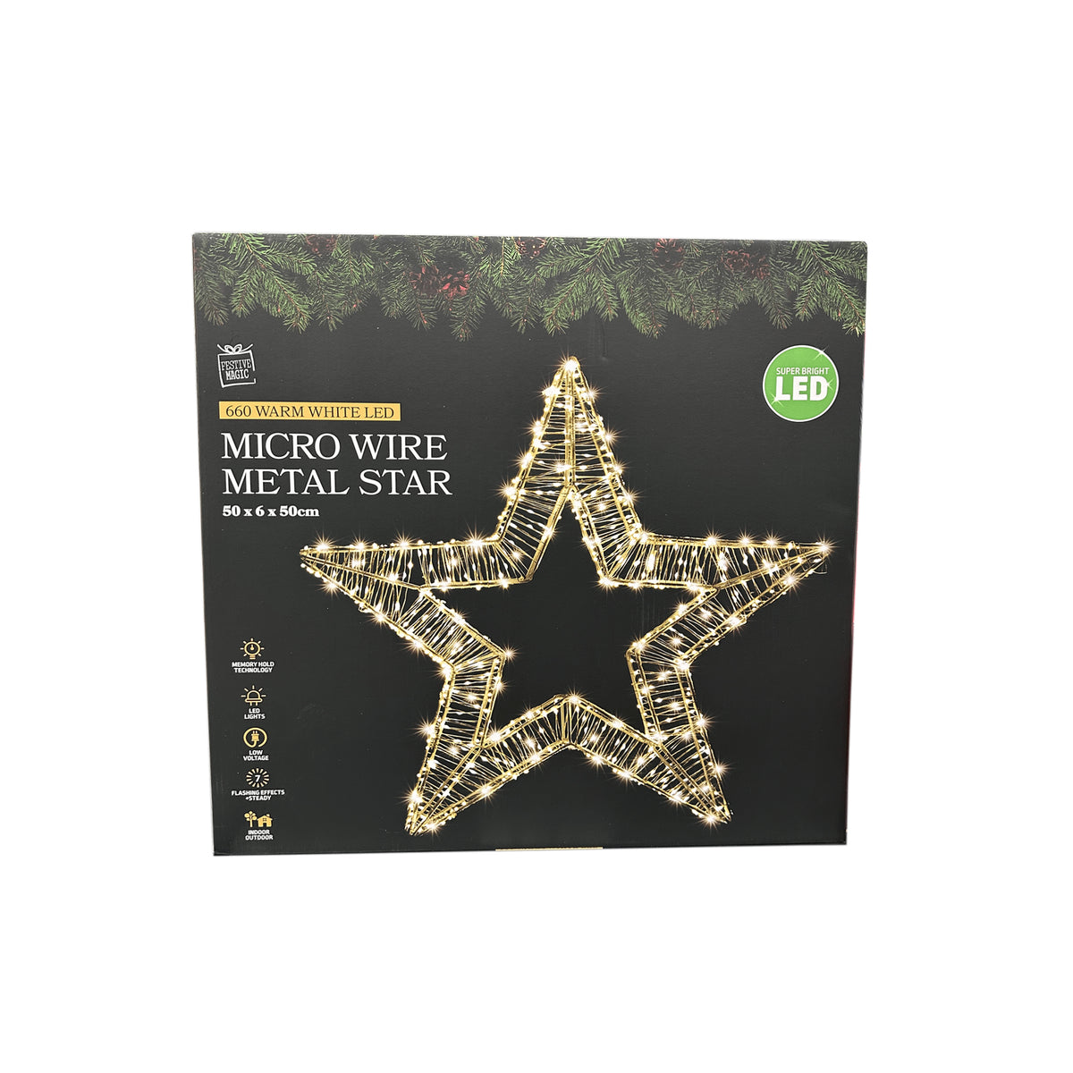 Micro Wire LED Star 50cm