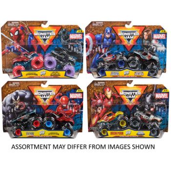 Monster Jam 1:64 Diecast Marvel 2 Pack