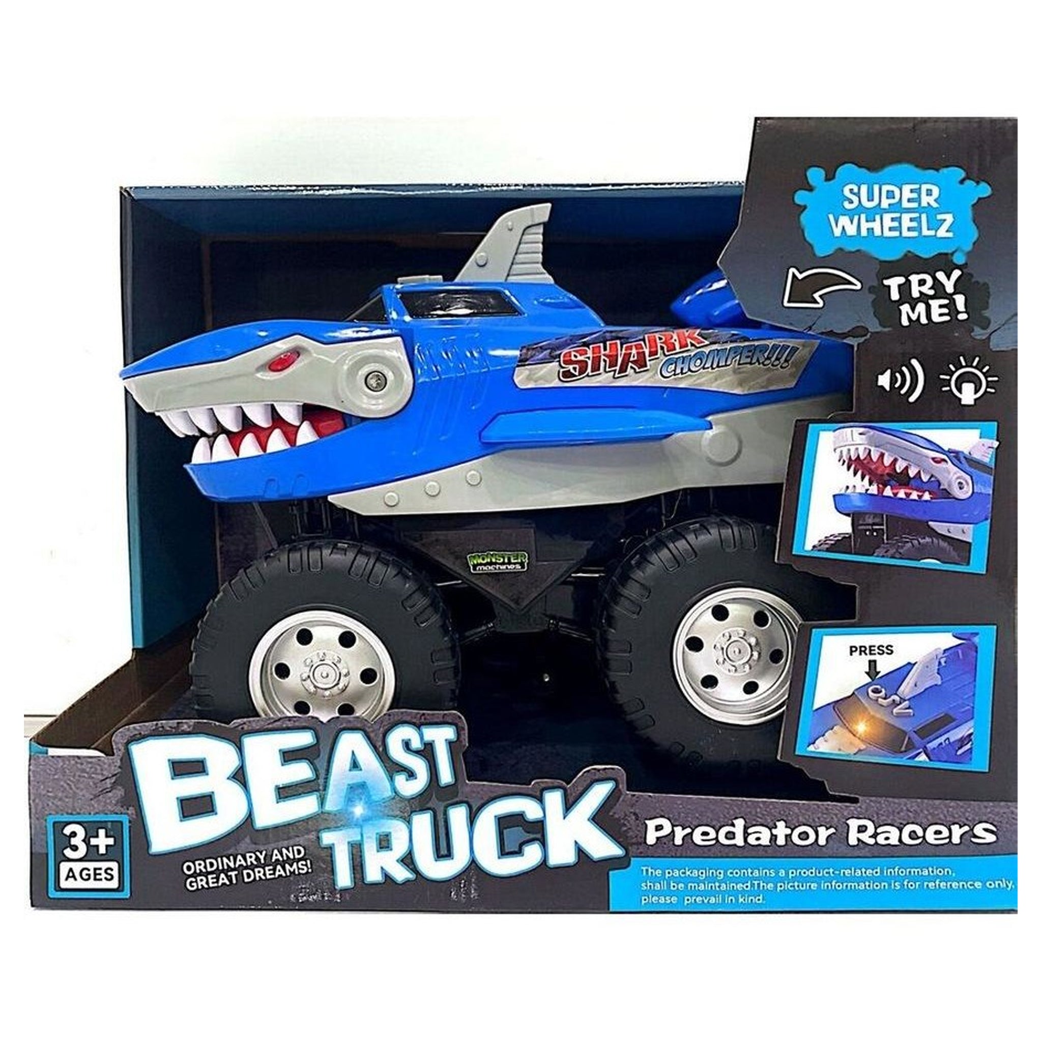 Monster Truck Chompers with Lights & Sounds – Assorted