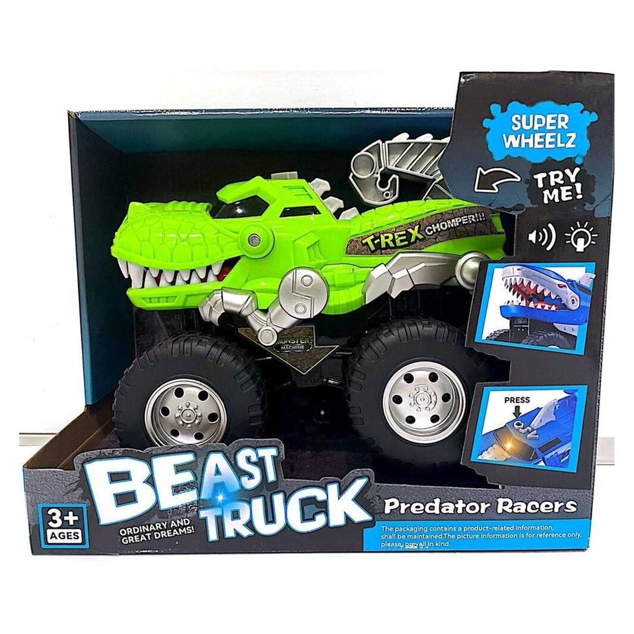Monster Truck Chompers with Lights & Sounds – Assorted