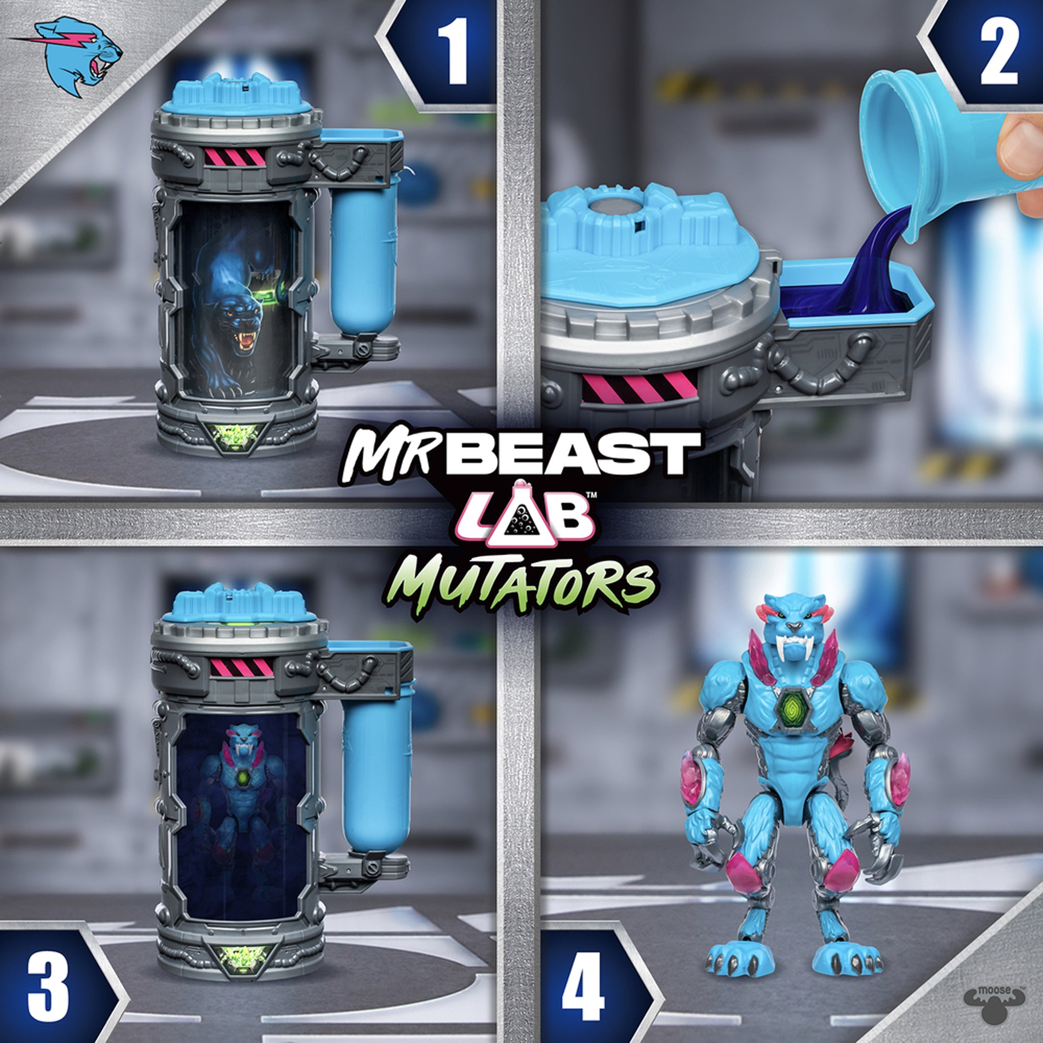 Mr Beast Lab Mutators Mech Mutation - Chamber Iconic Panther Single Pack