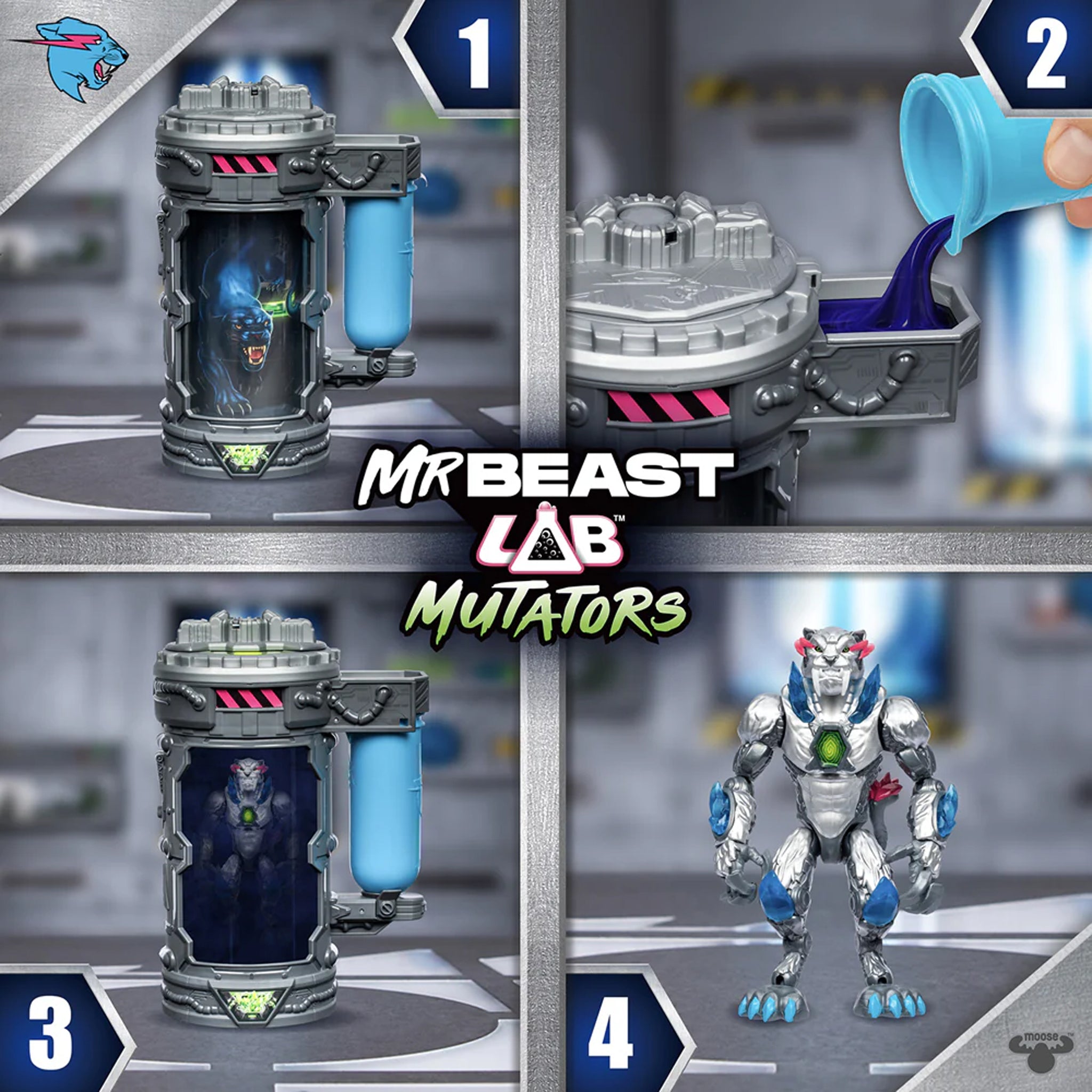 Mr Beast Lab Mutators Mech Mutation - Chamber Metallic Panther Single Pack