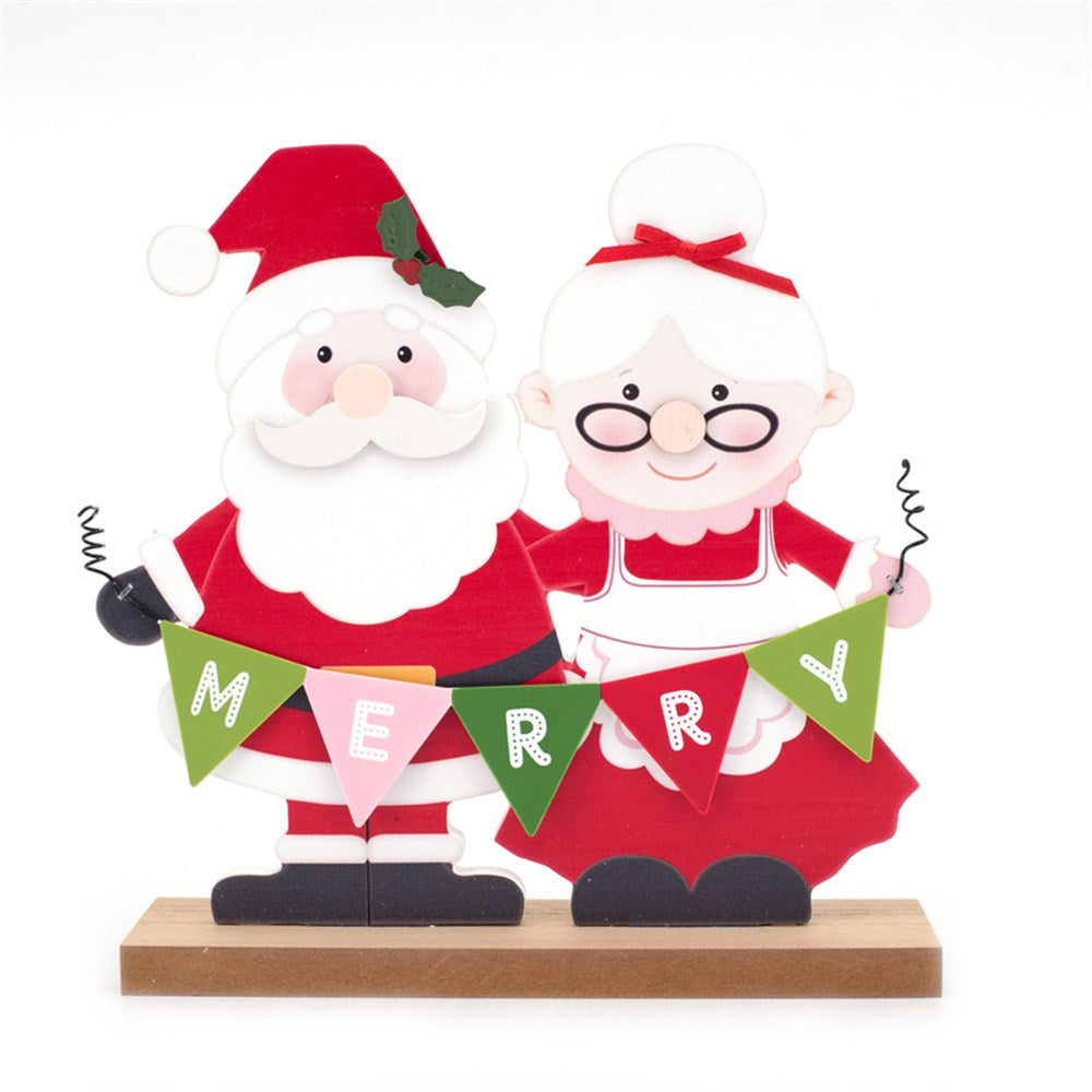 Mr and Mrs Claus Tabletop Sign