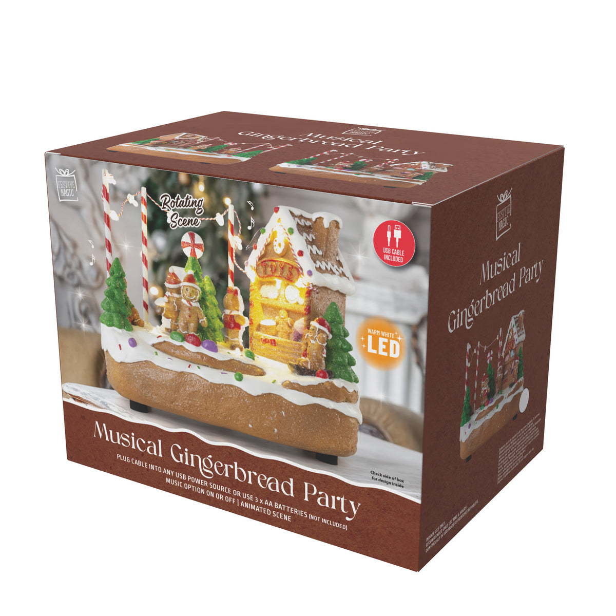 Musical Gingerbread Party Animated Assorted
