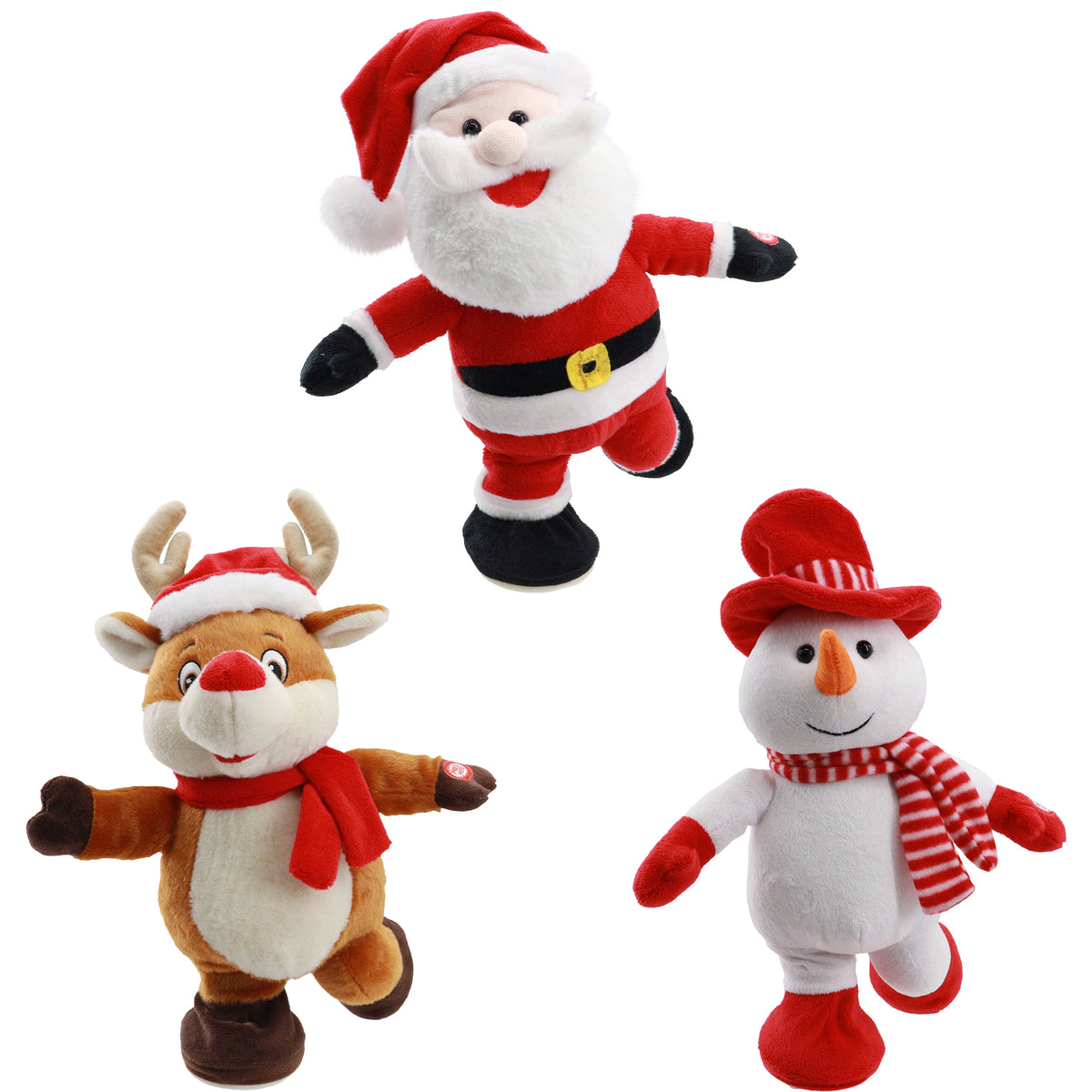 Musical Skating Christmas Plush Assorted