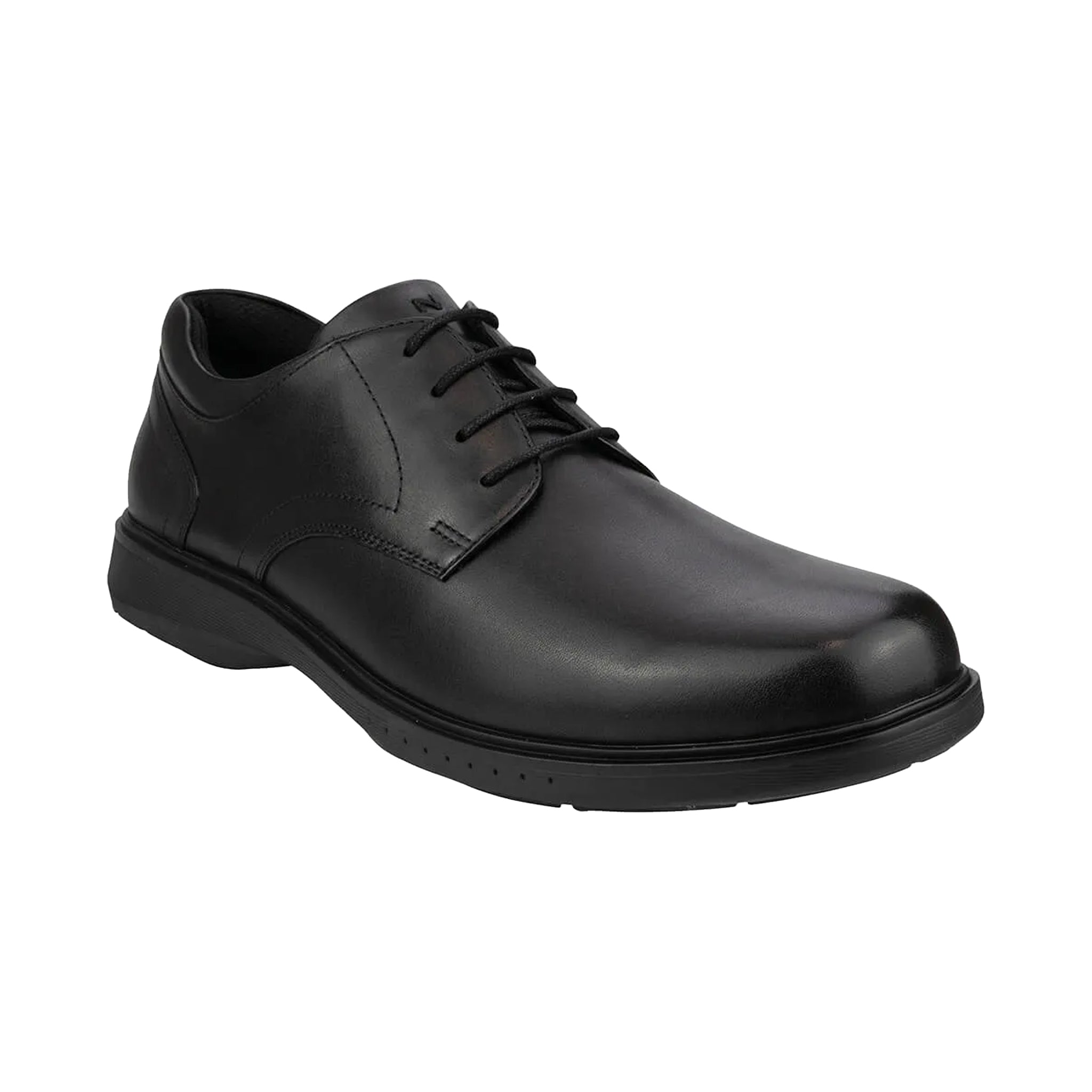 Nunn Bush KORE PRO Plain Leather Shoe – Black