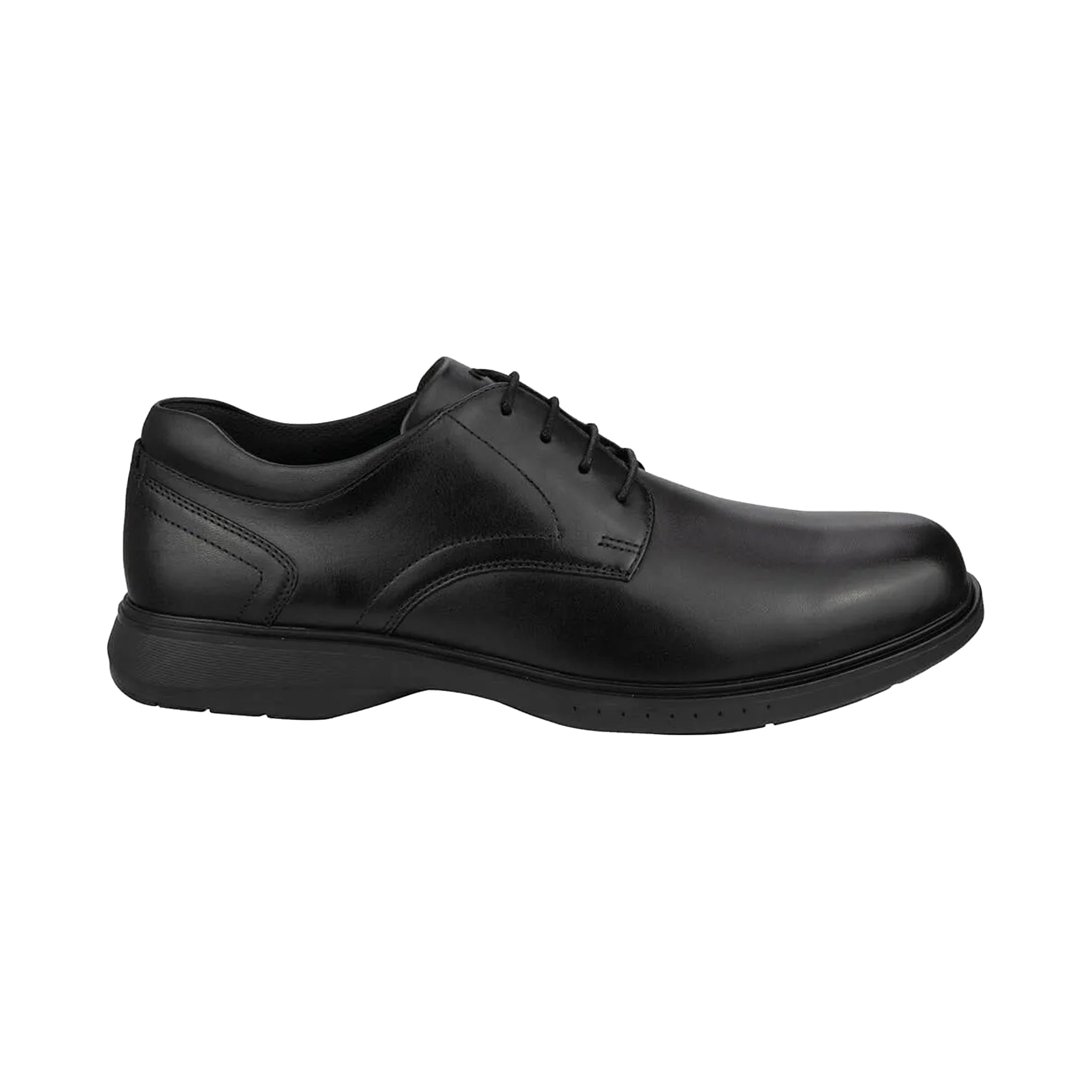 Nunn Bush KORE PRO Plain Leather Shoe – Black