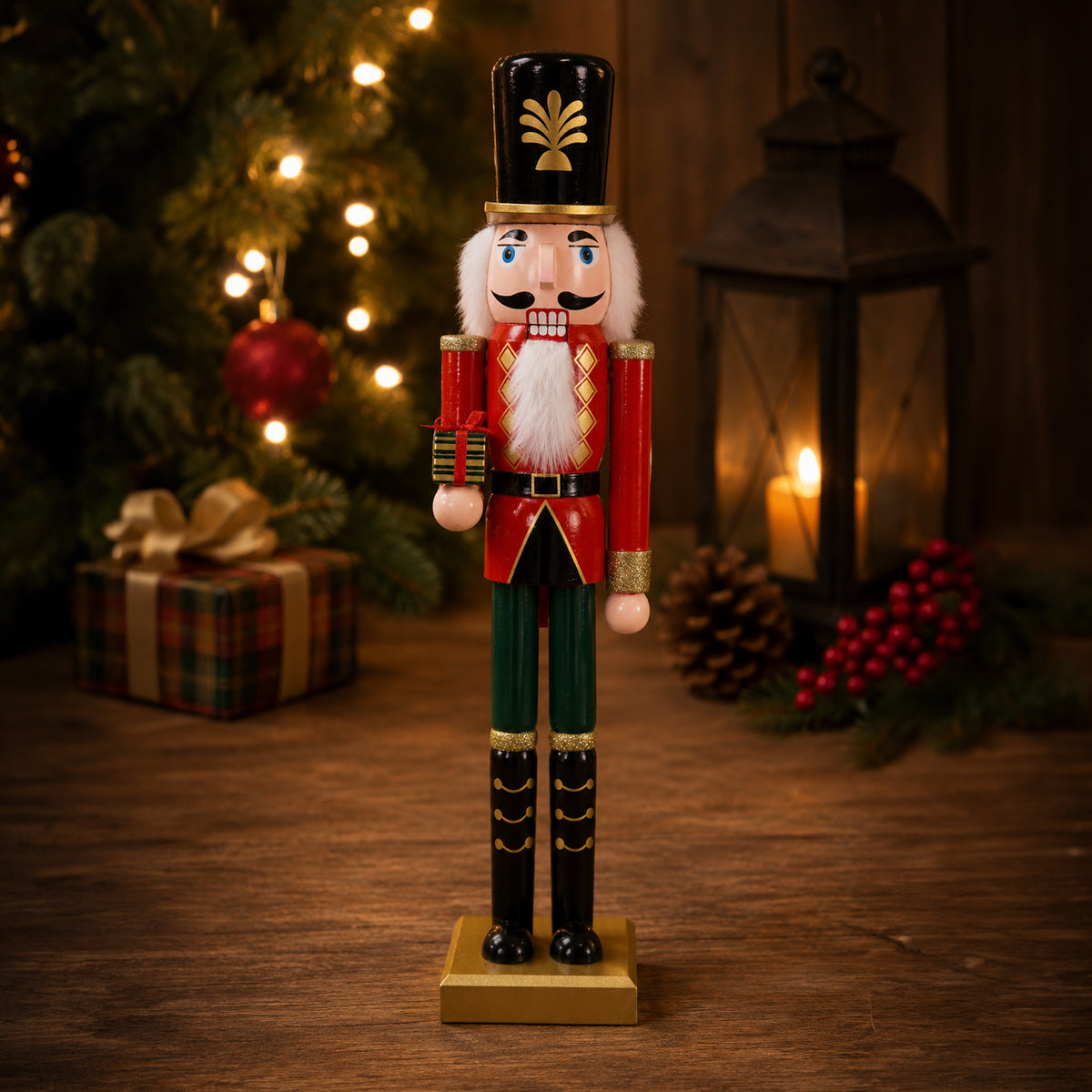 Nutcracker Red-Green 60cm