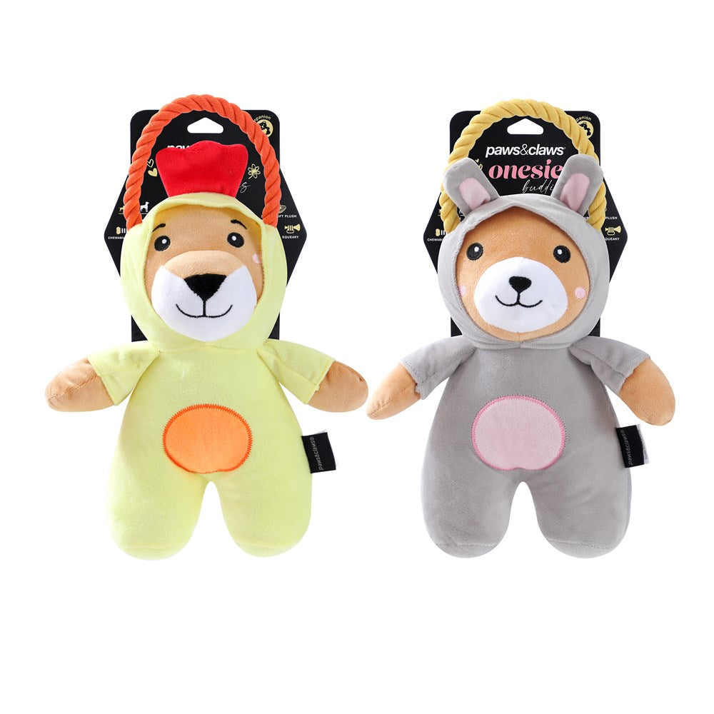 Onesie Plush Pet Dog Chew/Tug/Cuddle Toy 28x20x14cm Assorted
