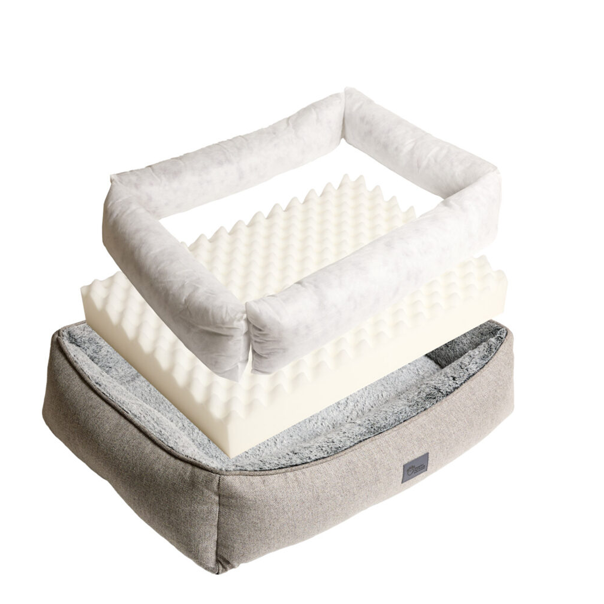 SUPERIOR Orthopedic Plush Dog Lounger Zip