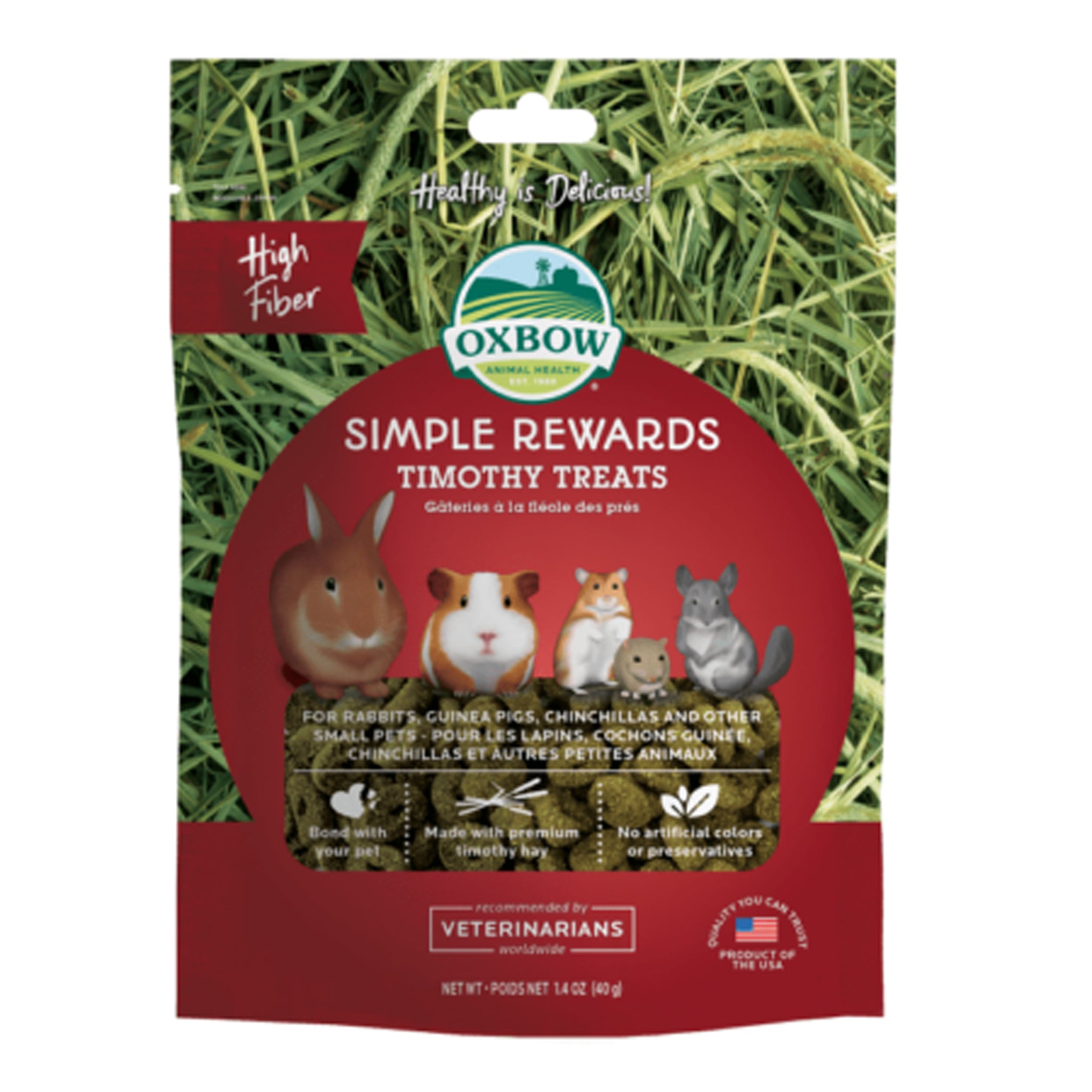 Oxbow Simple Rewards Timothy Treats 40g
