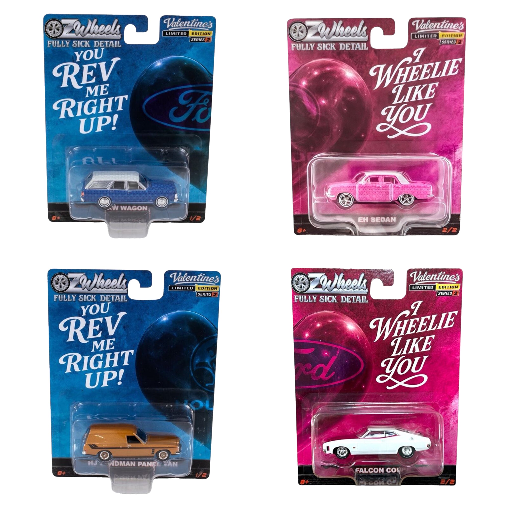 Oz Wheels 1:64 Valentine's Day His & Hers - Assorted (Limited Edition)