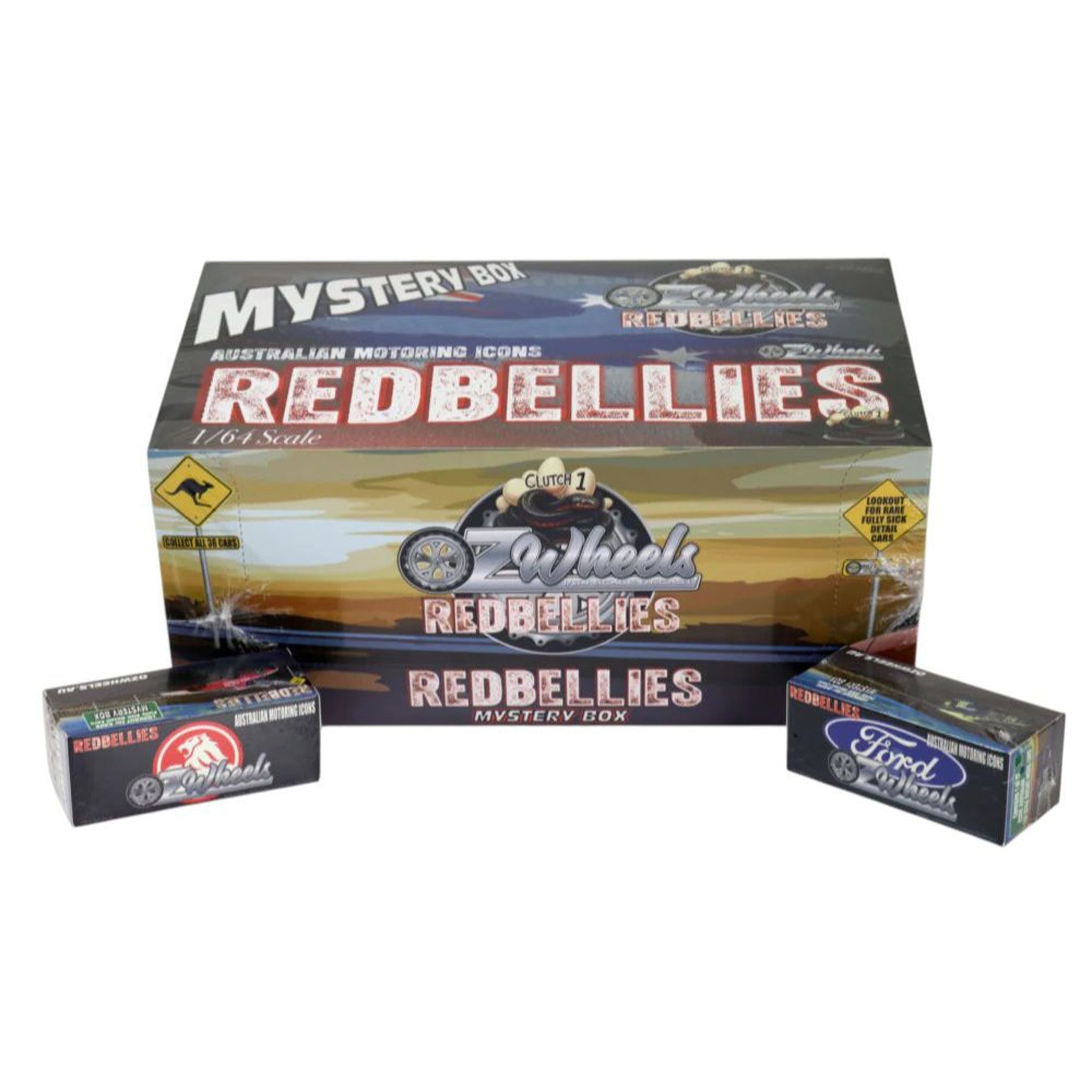 Oz Wheels 1:64 Red Bellies Mystery Boxes assorted