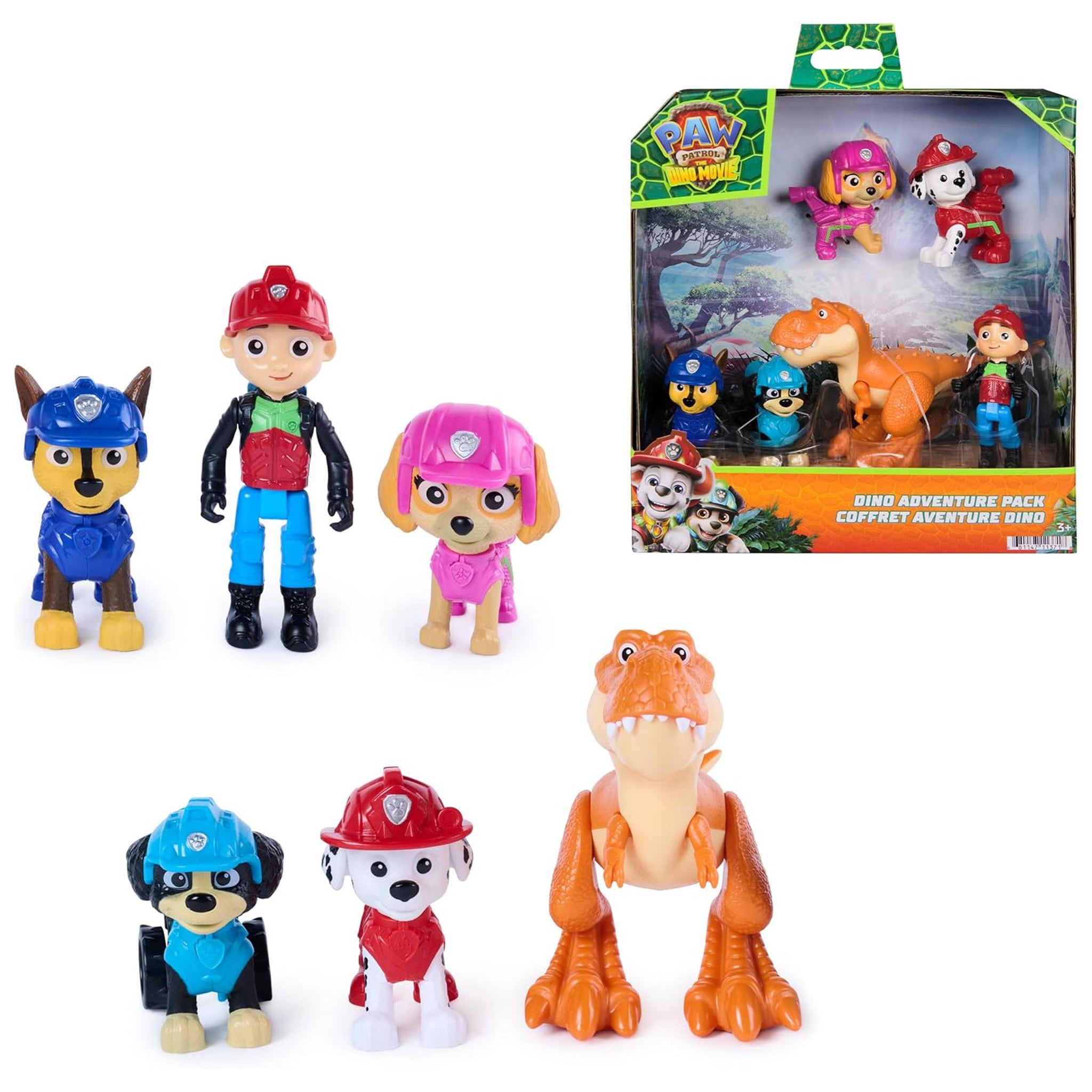 PAW Patrol The Dino Movie - Dino Adventure Team Figure Pack