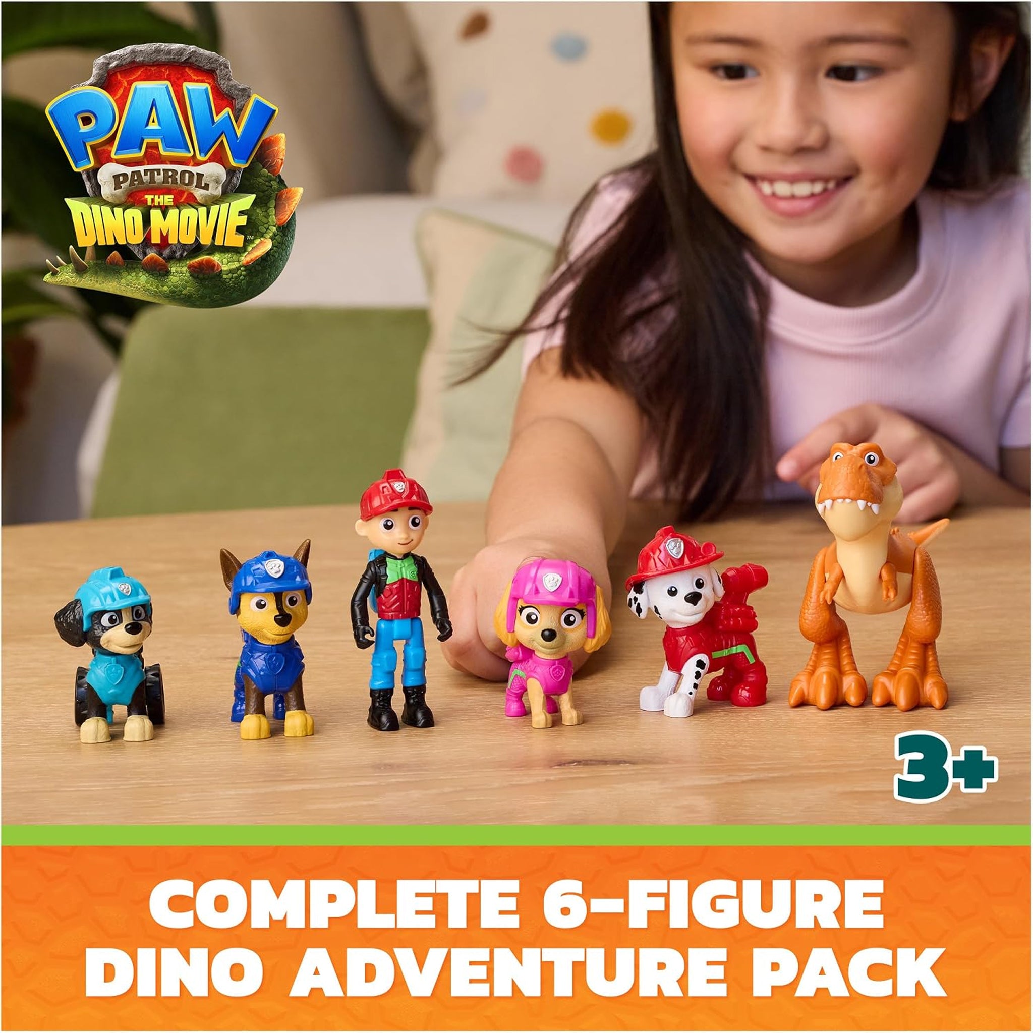 PAW Patrol The Dino Movie - Dino Adventure Team Figure Pack