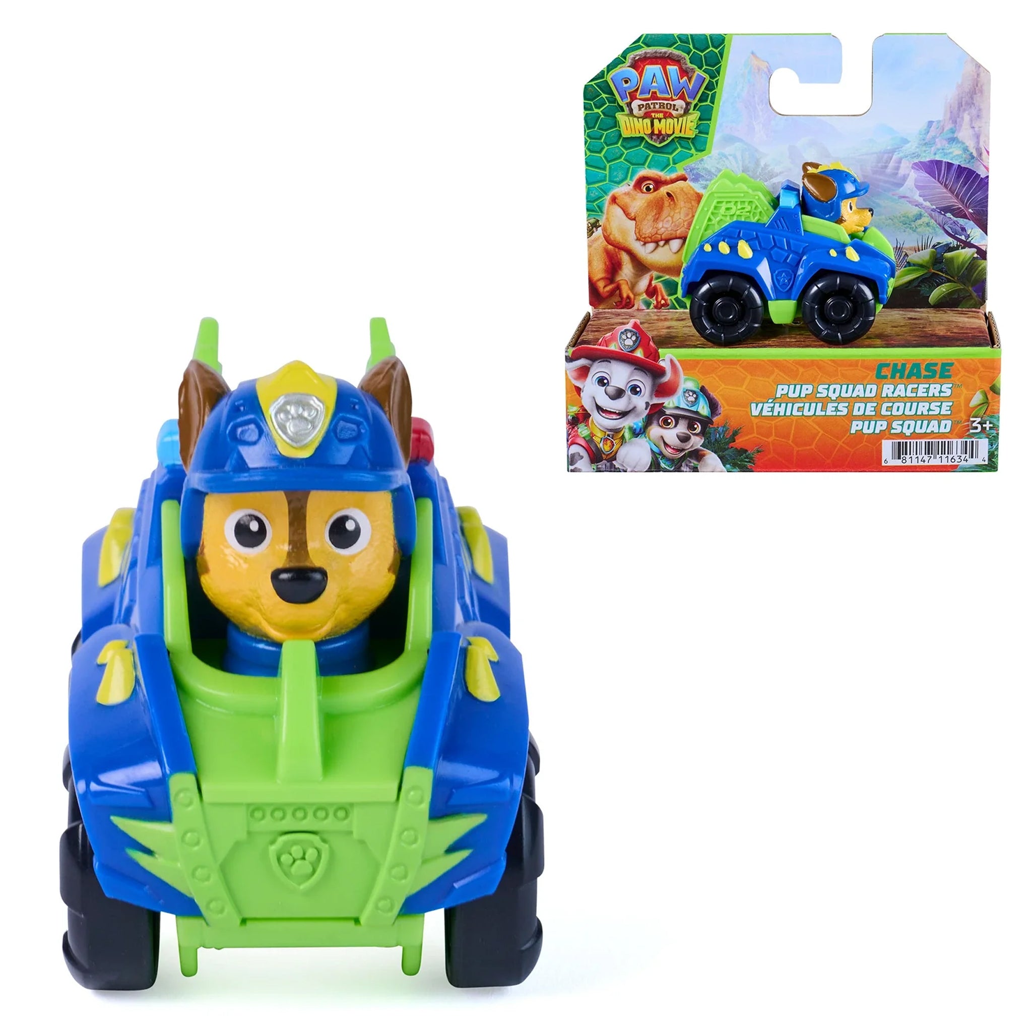 PAW Patrol The Dino Movie - Dino Pup Squad Racers Assorted