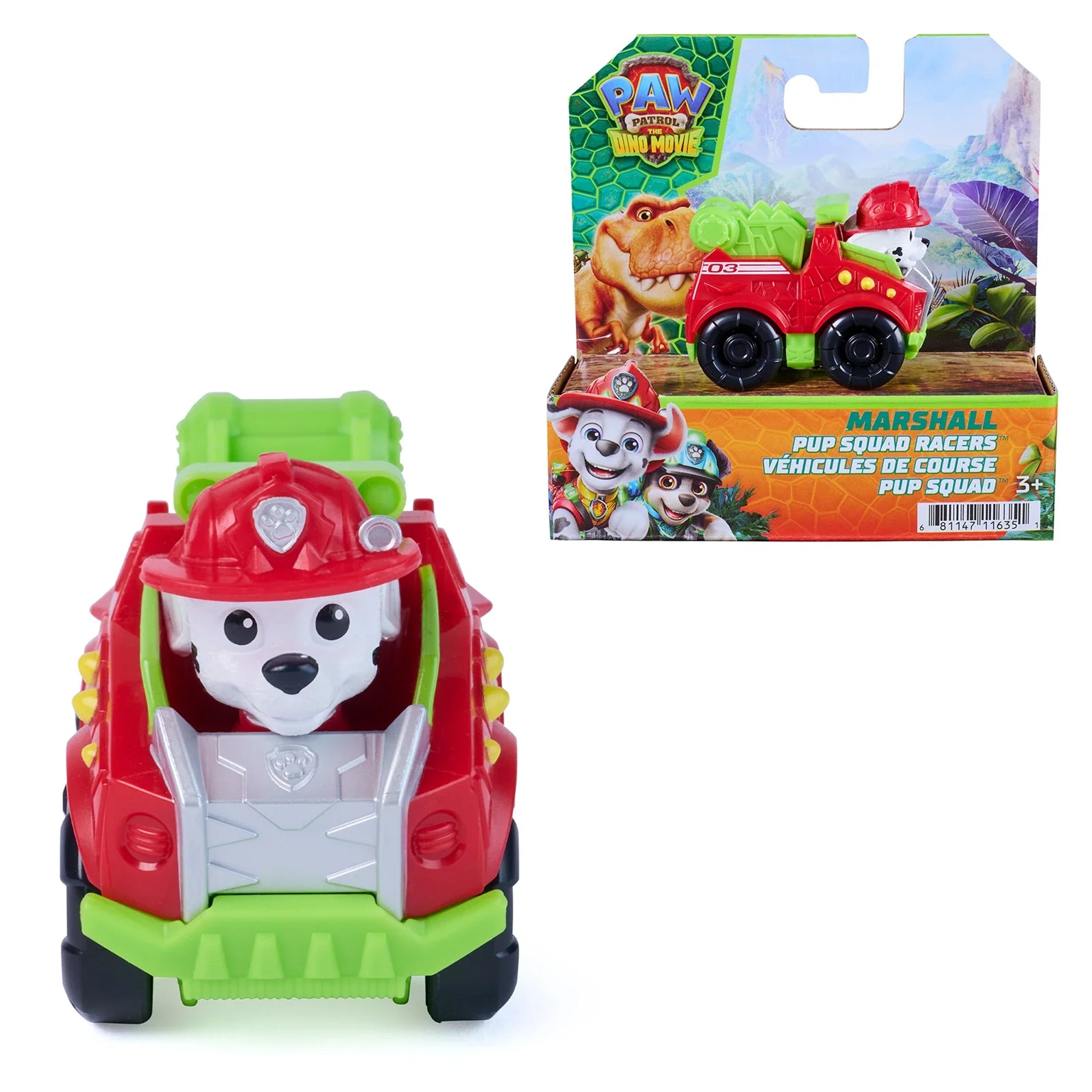 PAW Patrol The Dino Movie - Dino Pup Squad Racers Assorted