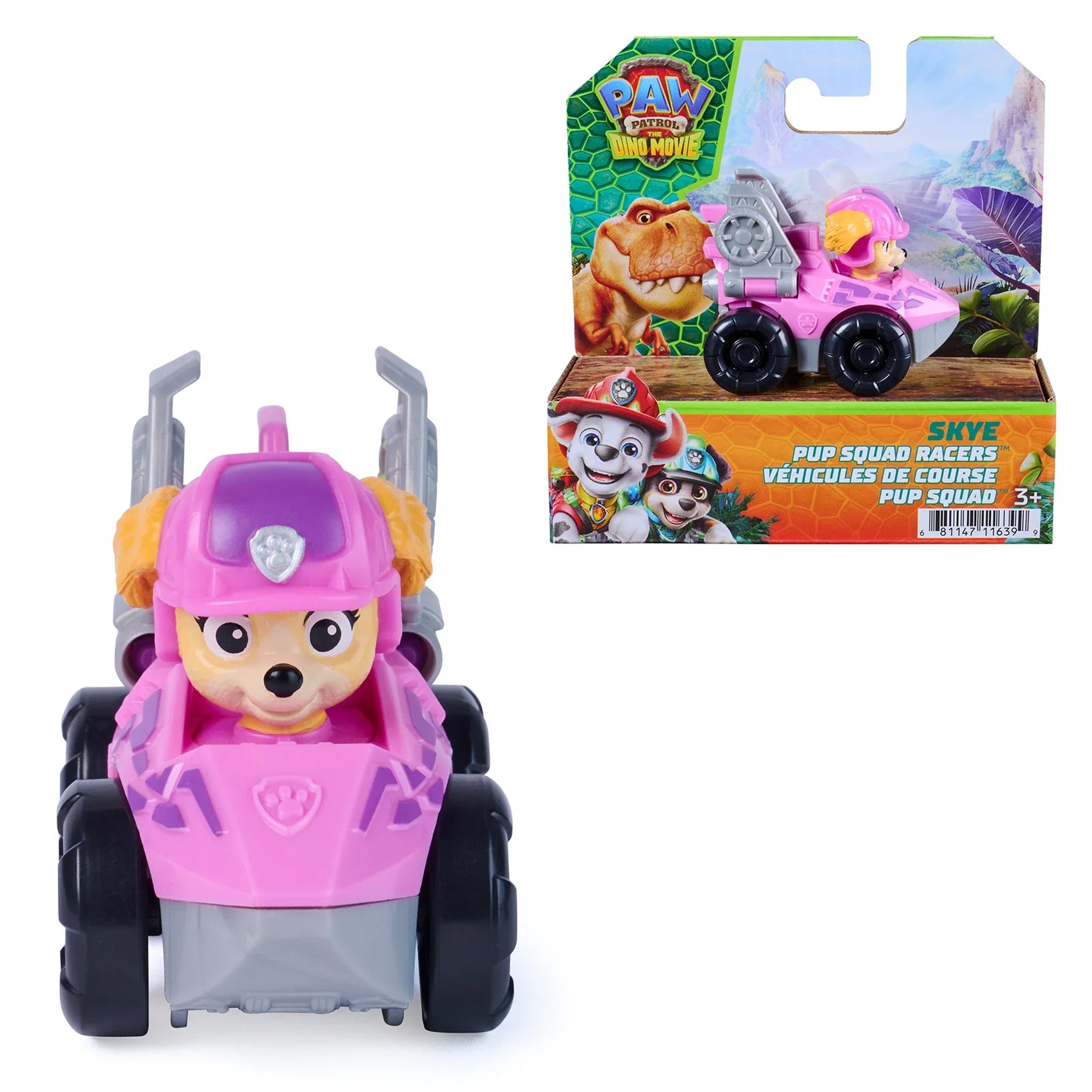 PAW Patrol The Dino Movie - Dino Pup Squad Racers Assorted