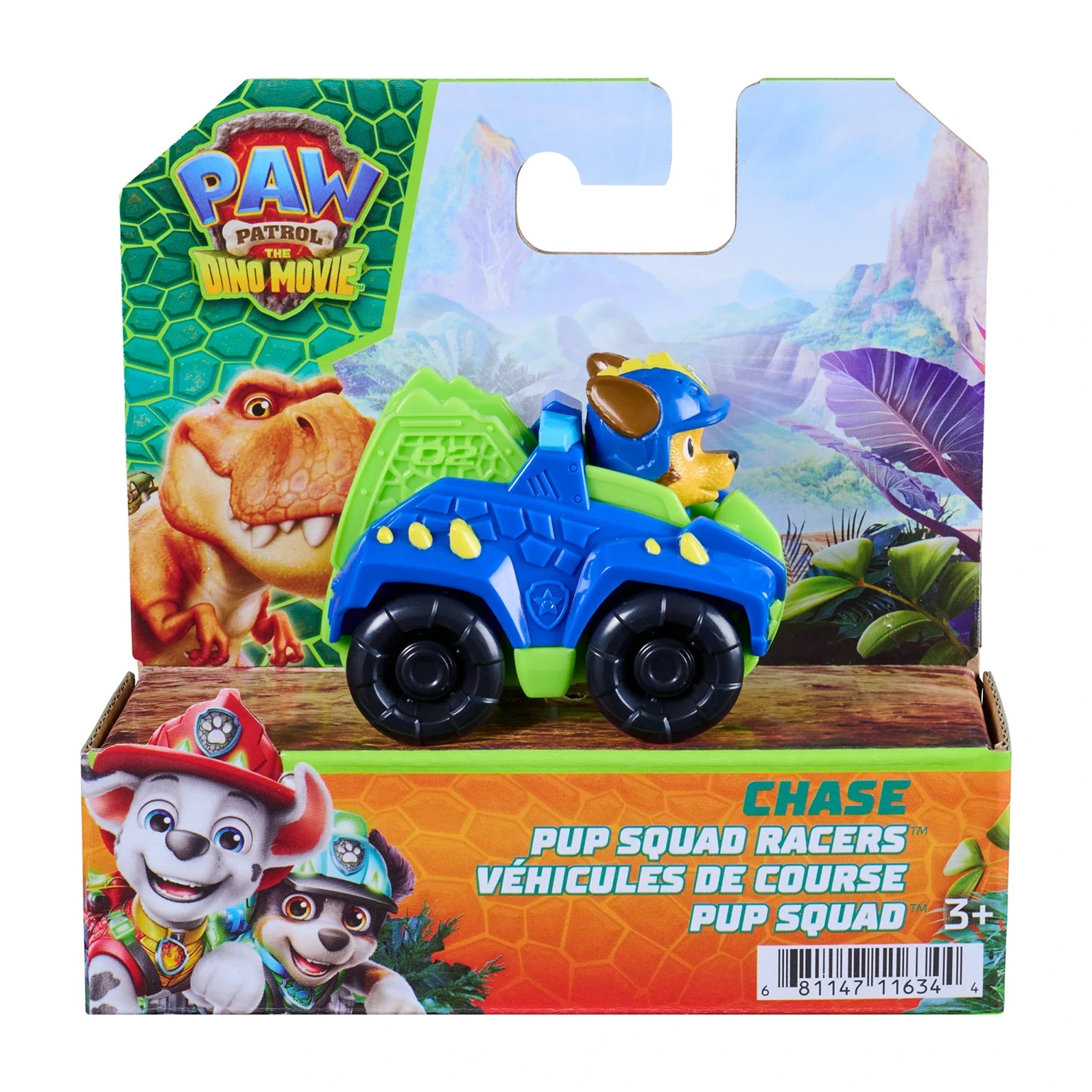 PAW Patrol The Dino Movie - Dino Pup Squad Racers Assorted