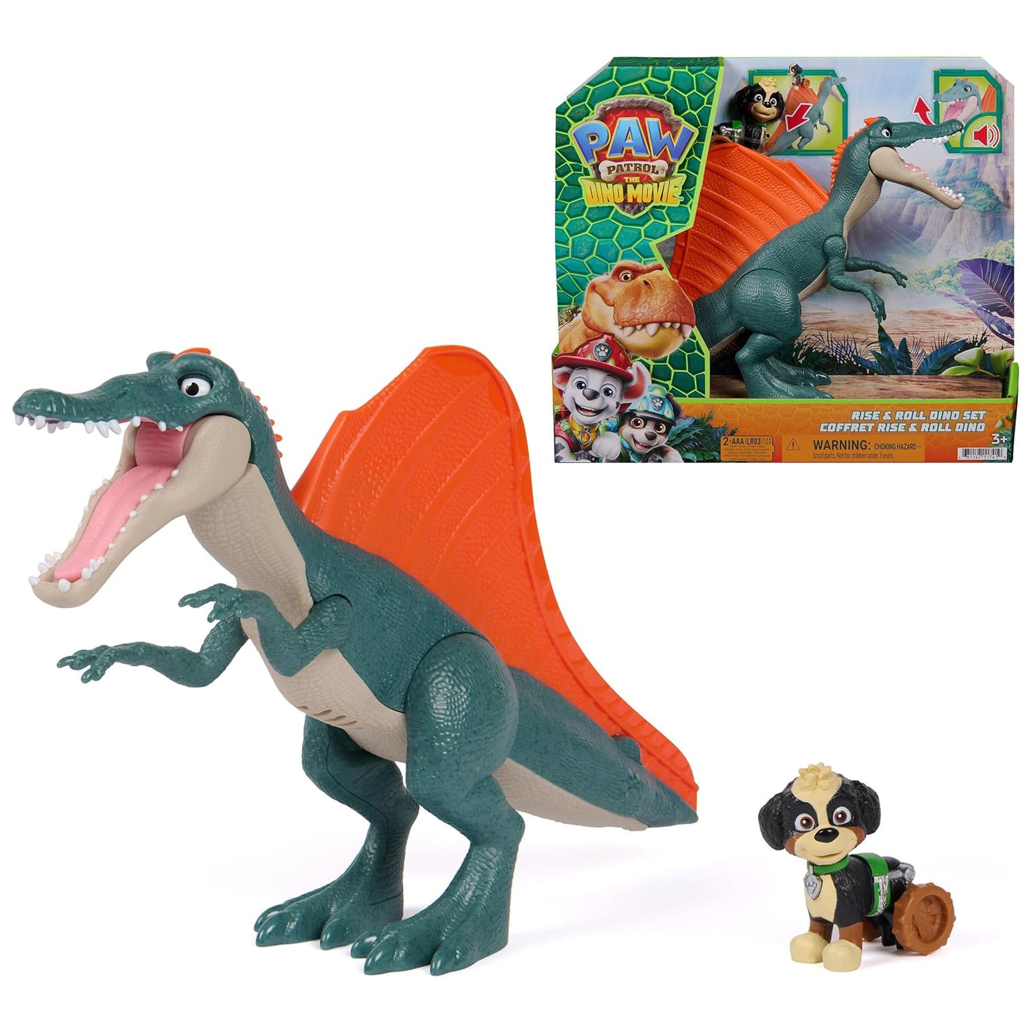 PAW Patrol The Dino Movie - Rise & Roll Dino Set