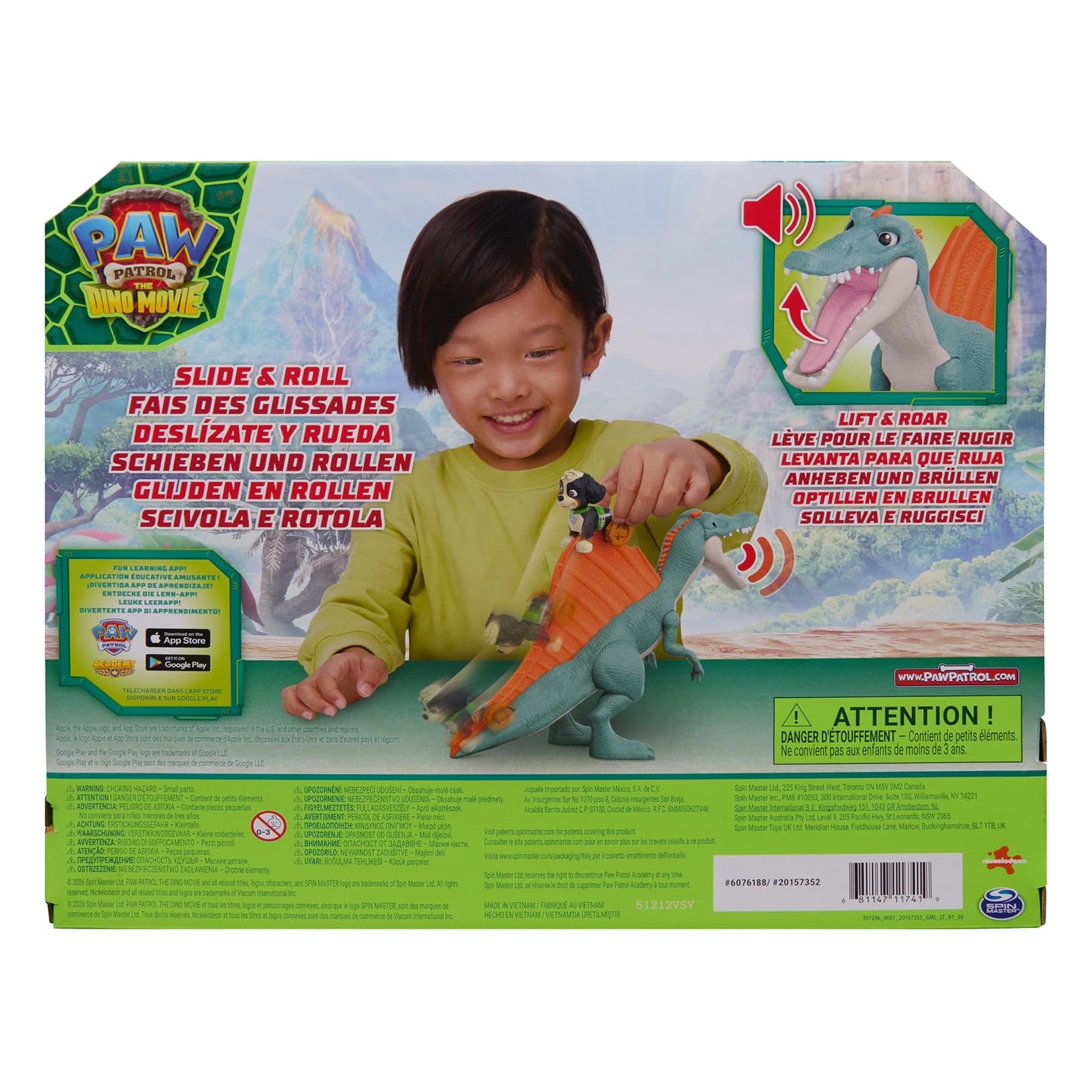 PAW Patrol The Dino Movie - Rise & Roll Dino Set