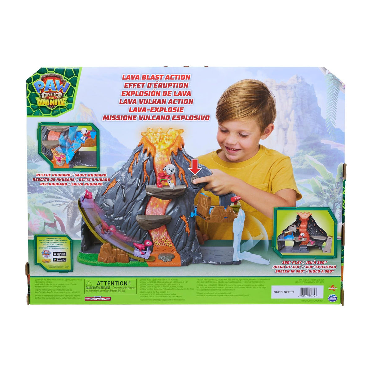 PAW Patrol The Dino Movie - Super Lava Blast Playset