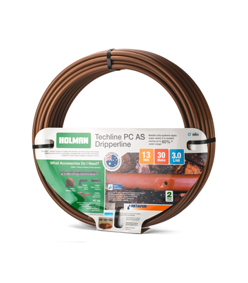 HOLMAN Techline  PC Irrigation Drip Tube 13mm x 30m