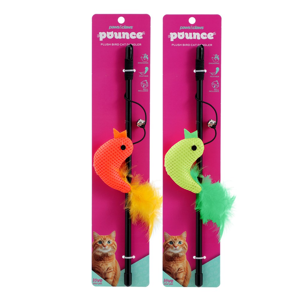 Fish Plush Cat Dangler 45cm - Assorted