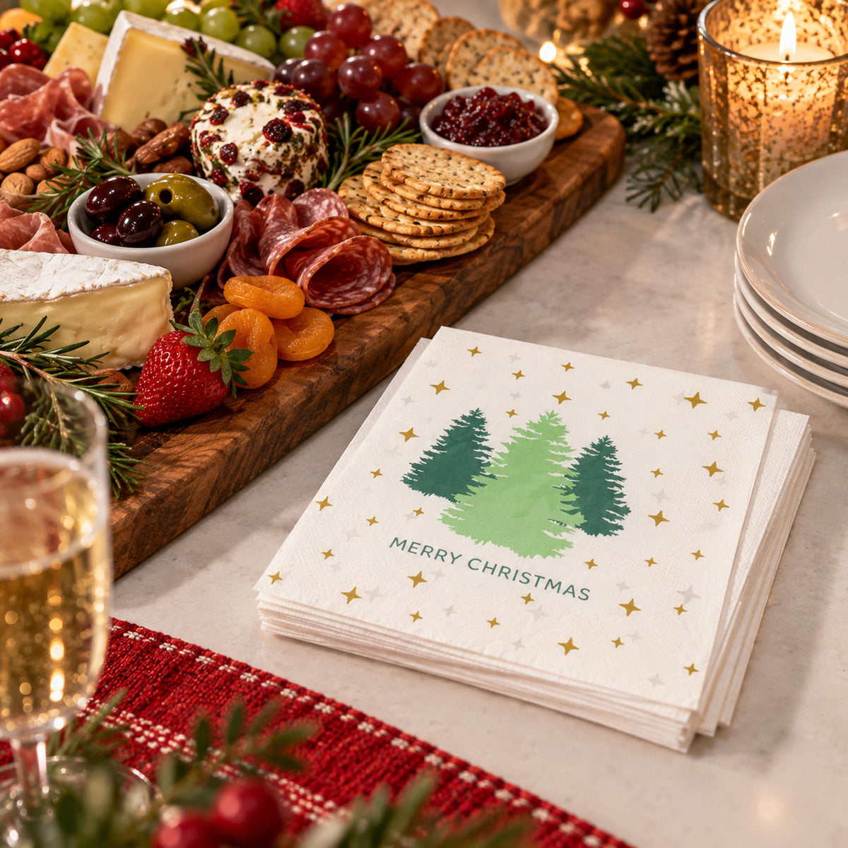 Christmas Paper Serviette 30pk 330mm