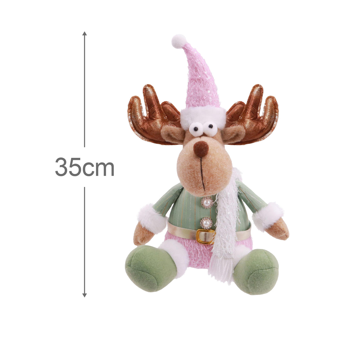 Pastel Sitting Santa/Reindeer Assorted