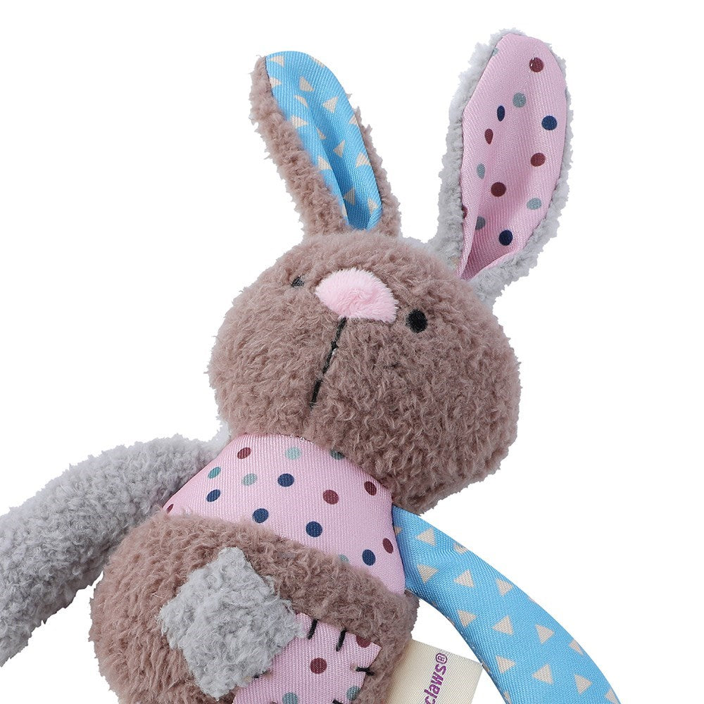 Patchy Rabbits Patchy Pals Plush Rabbit Pet Toy with Rope – 32cm