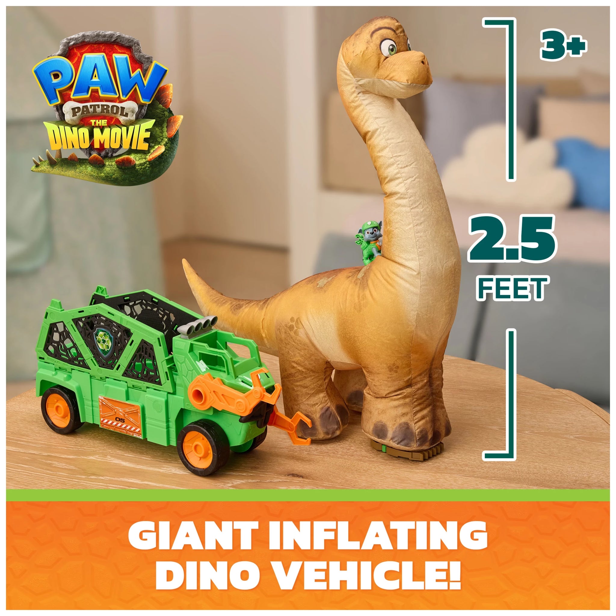 PAW Patrol The Dino Movie - Megasaurus Dino Vehicle