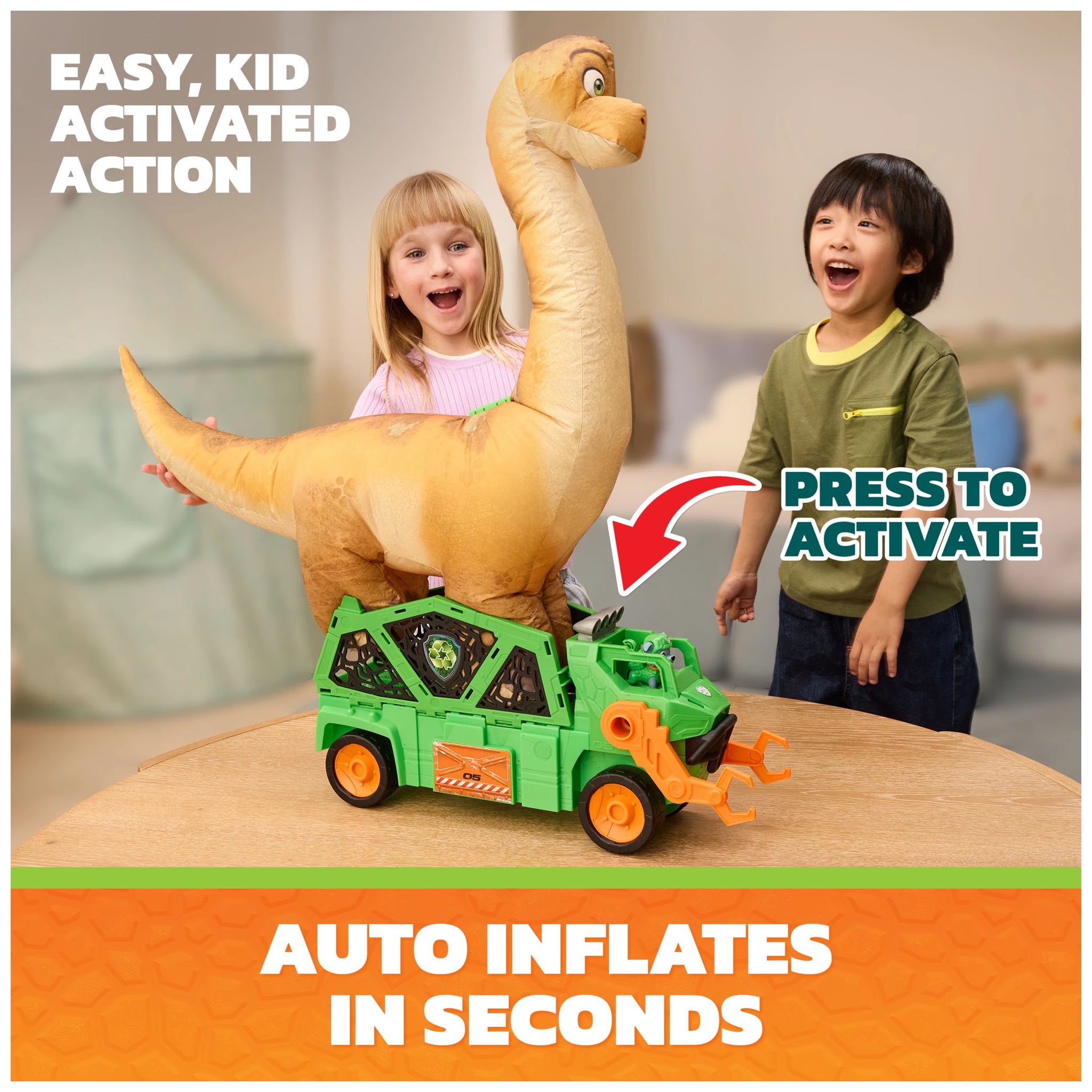 PAW Patrol The Dino Movie - Megasaurus Dino Vehicle